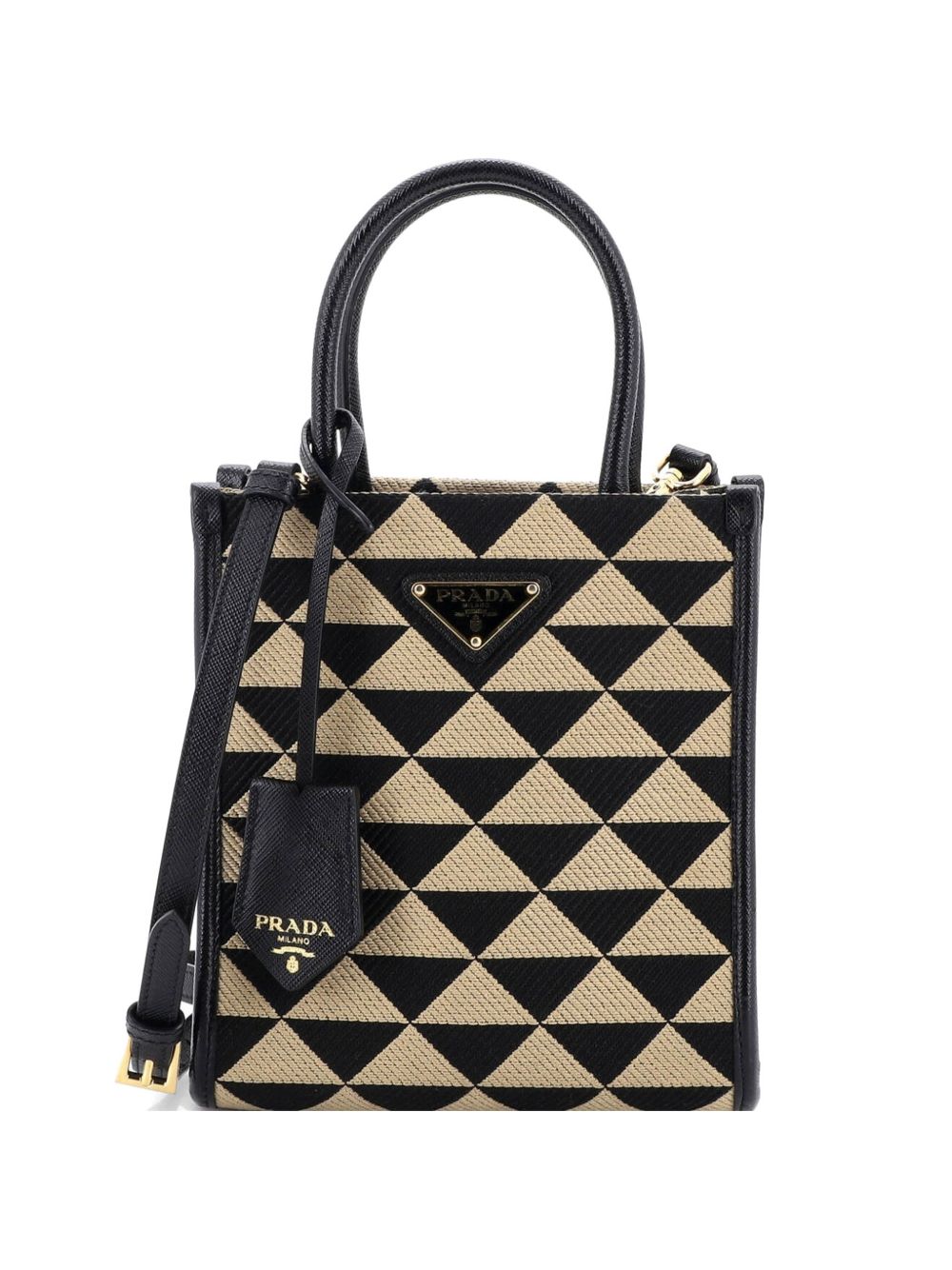 Symbole Shopper Tote Jacquard Mini crossbody bag
