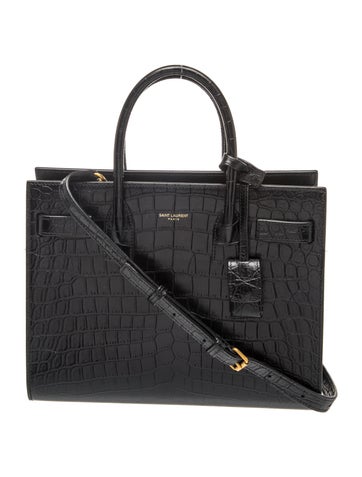 Embossed Leather Sac De Jour Baby