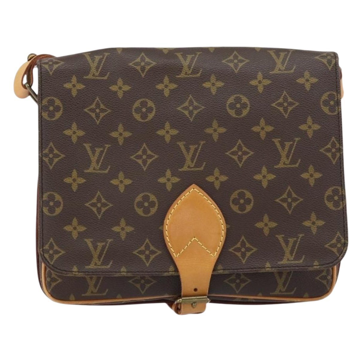 Cartouchière leather handbag