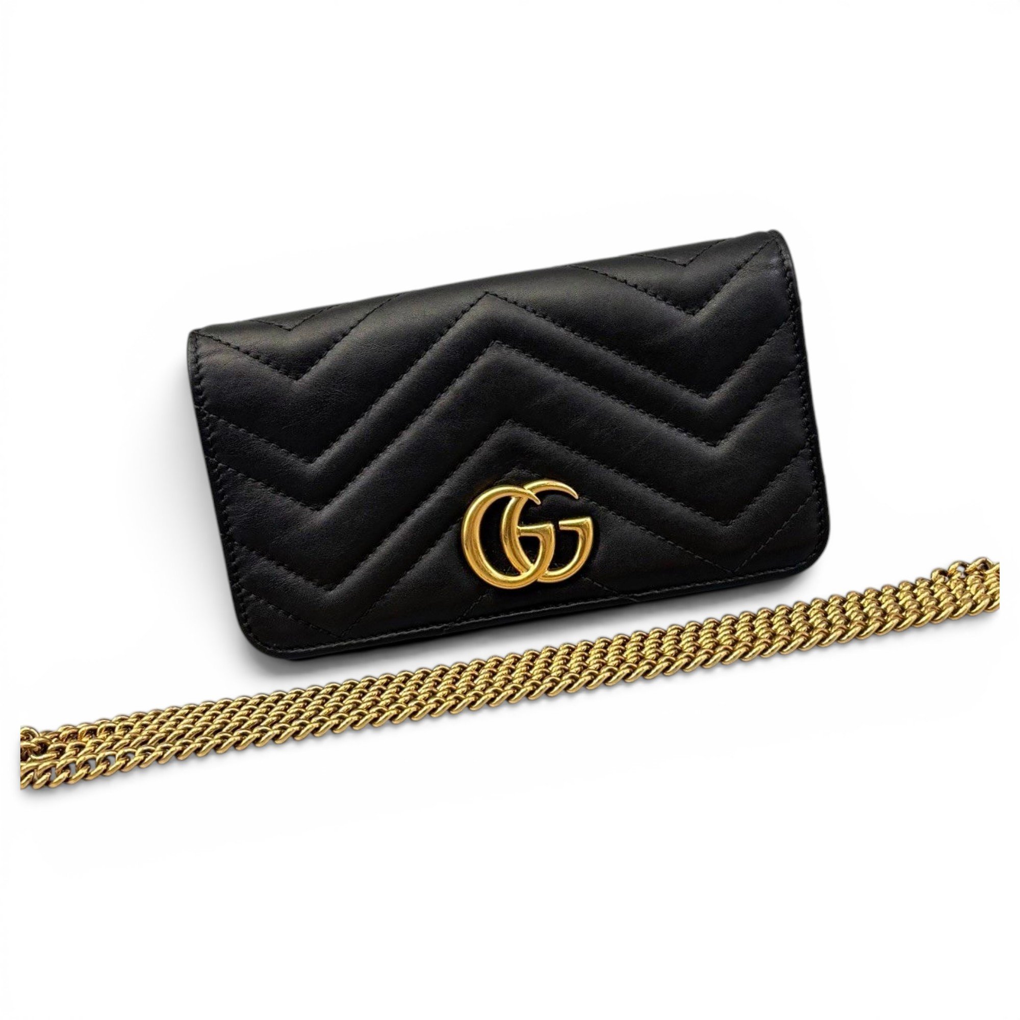 GG Marmont Chain Flap leather handbag