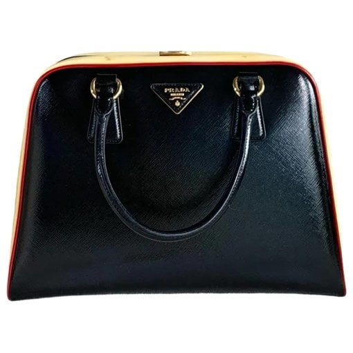Bowling leather handbag