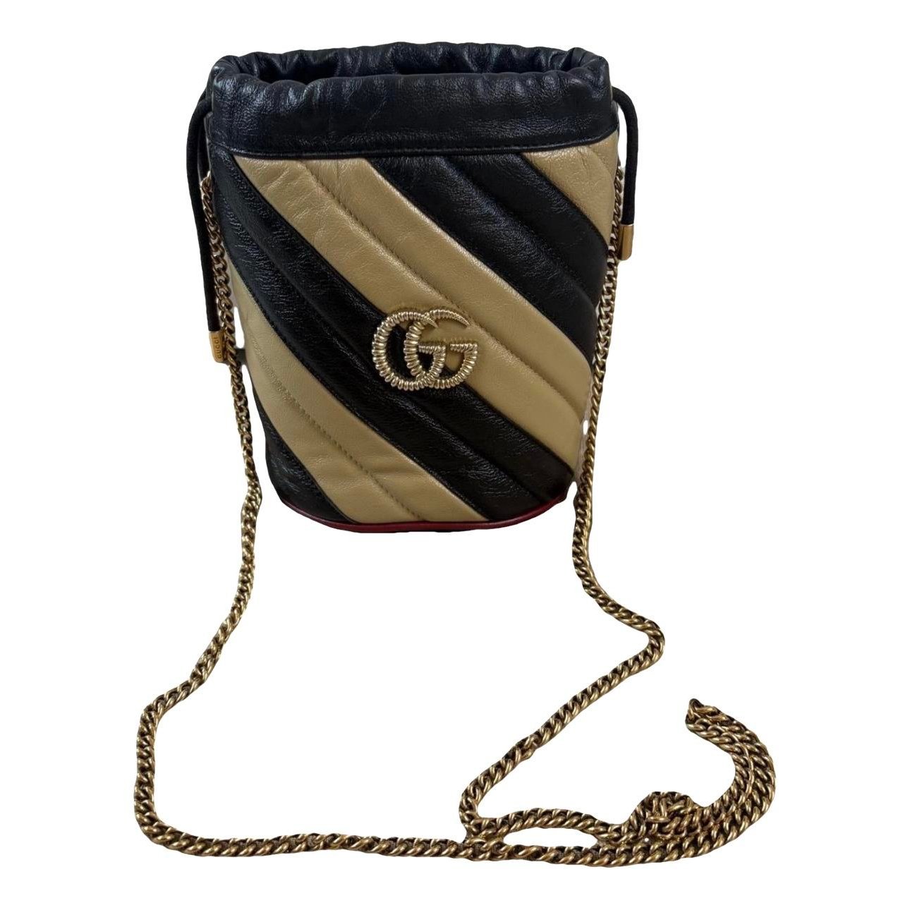 GG Marmont Chain Bucket leather crossbody bag