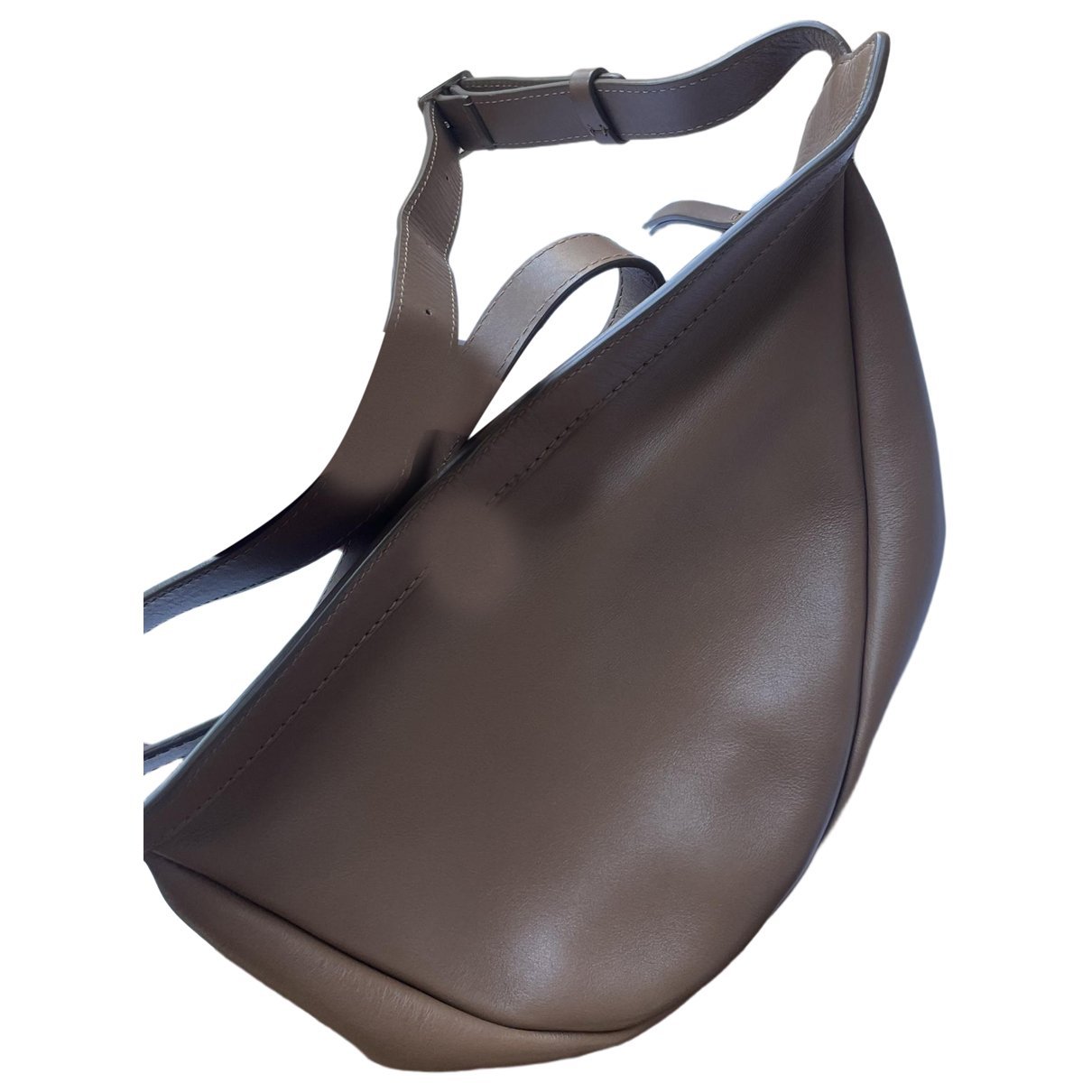 Leather clutch bag