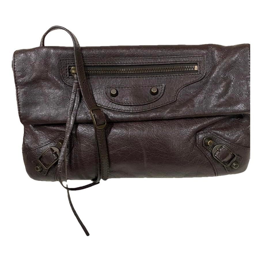 Balenciaga Envelop leather crossbody bag