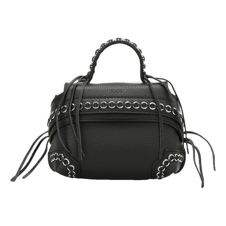 Wave leather crossbody bag