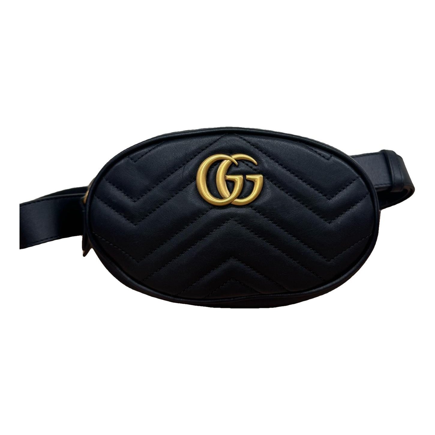 GG Marmont Oval leather handbag