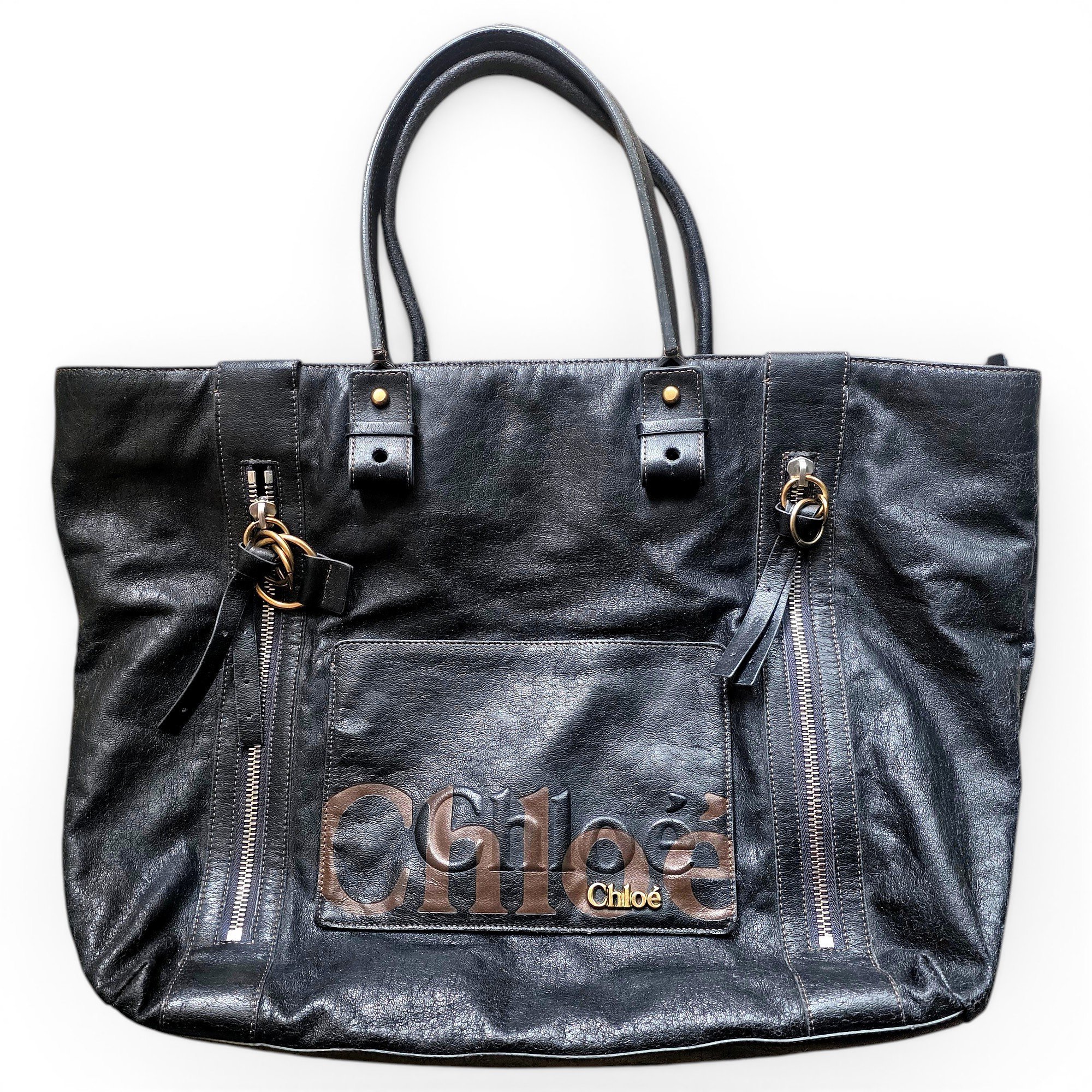 Leather handbag