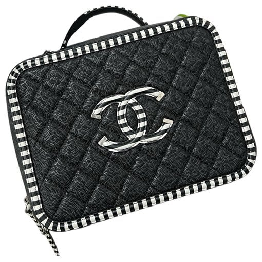 Vanity leather handbag