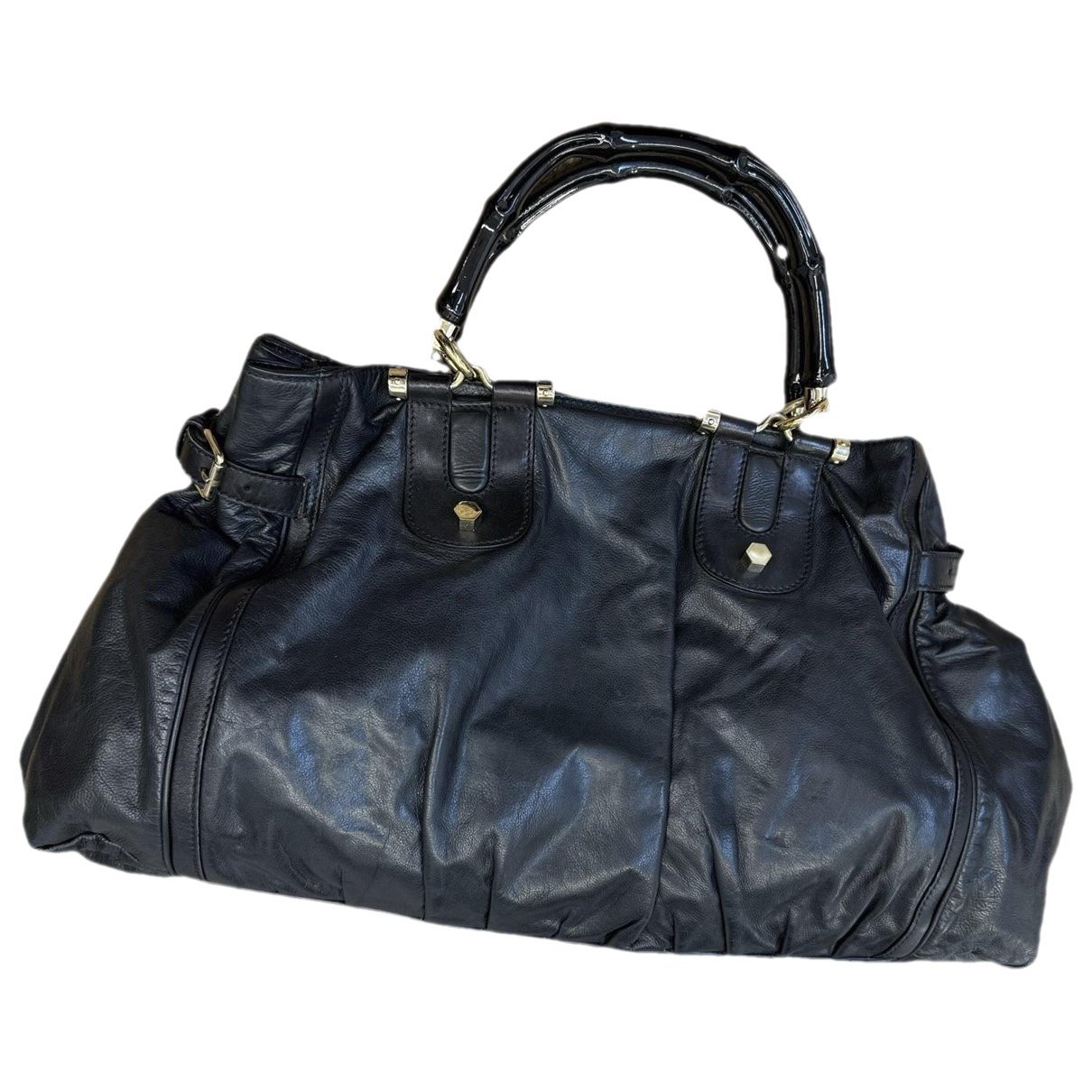 Pop Bamboo leather handbag