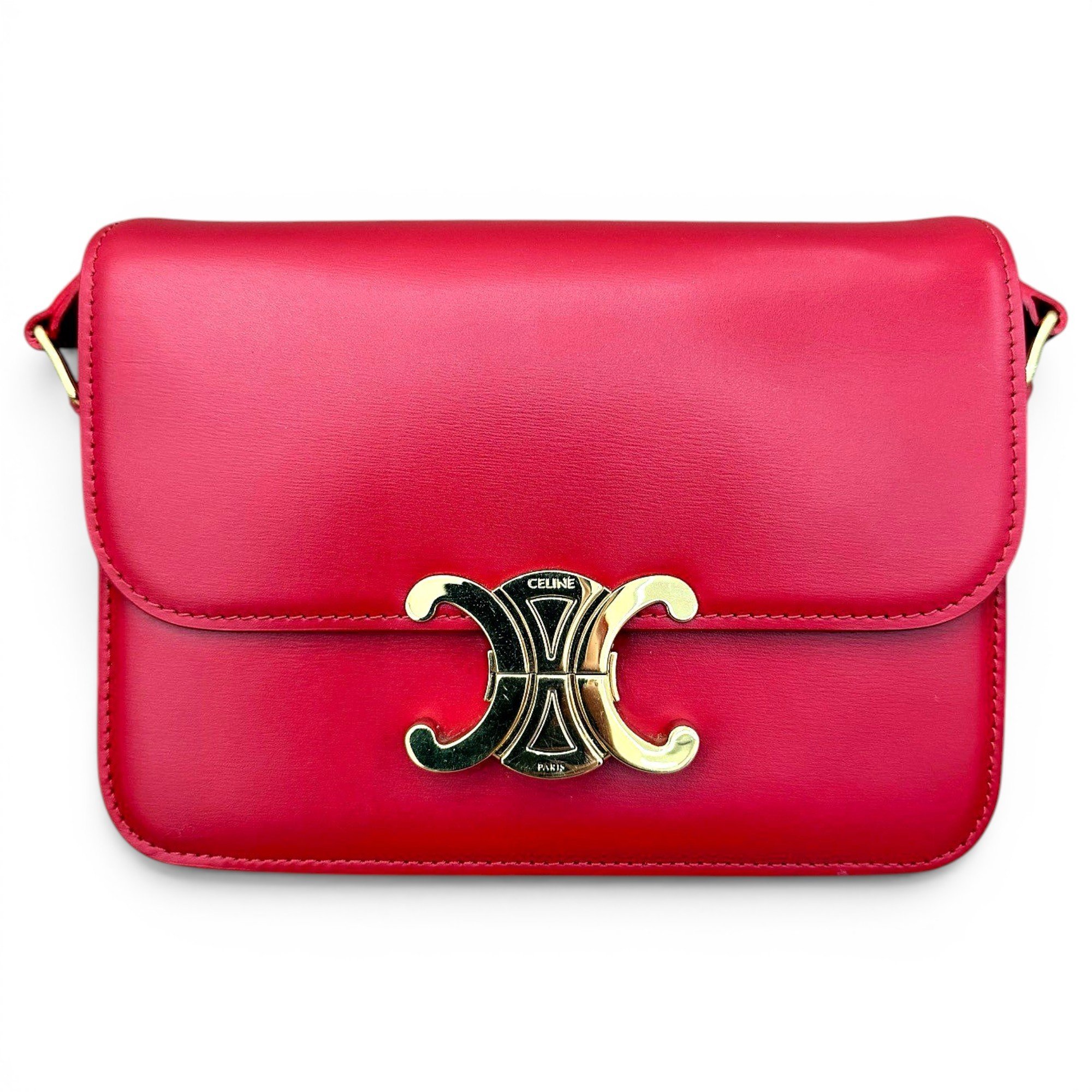 Triomphe leather handbag