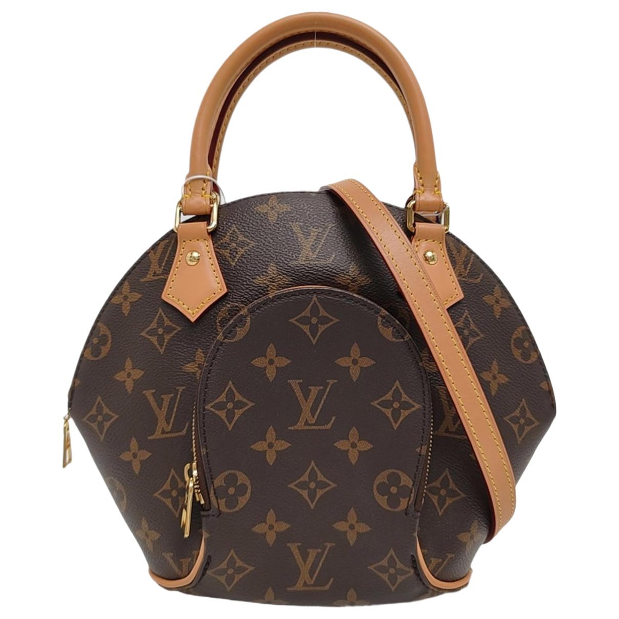 Ellipse leather handbag