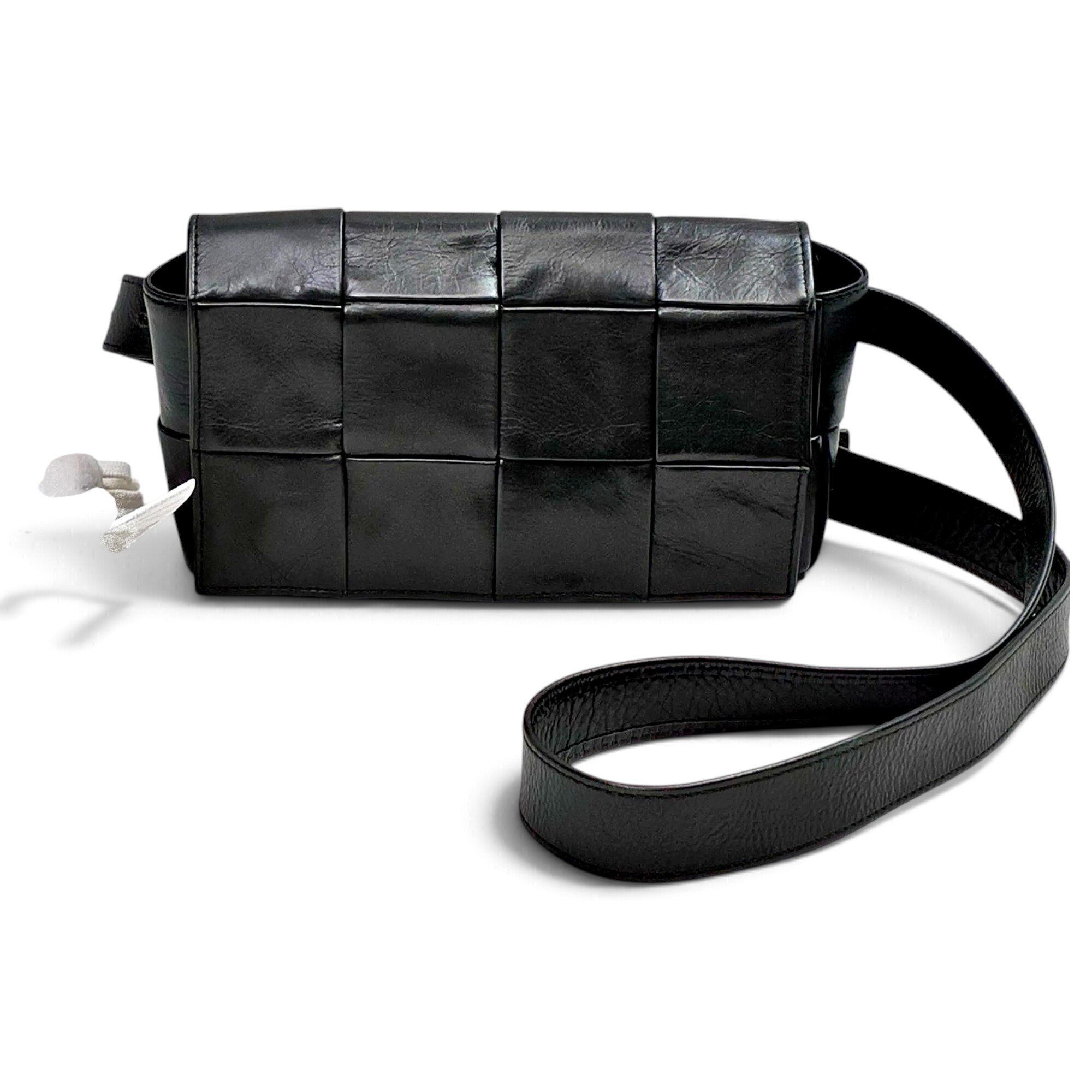 Cassette leather crossbody bag