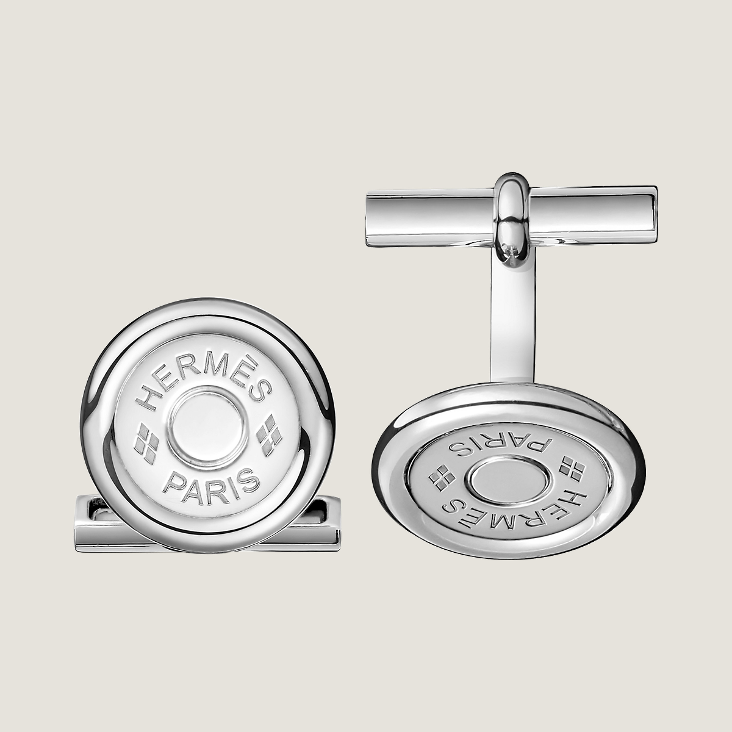 Hermès Ex-Libris cufflinks, large model