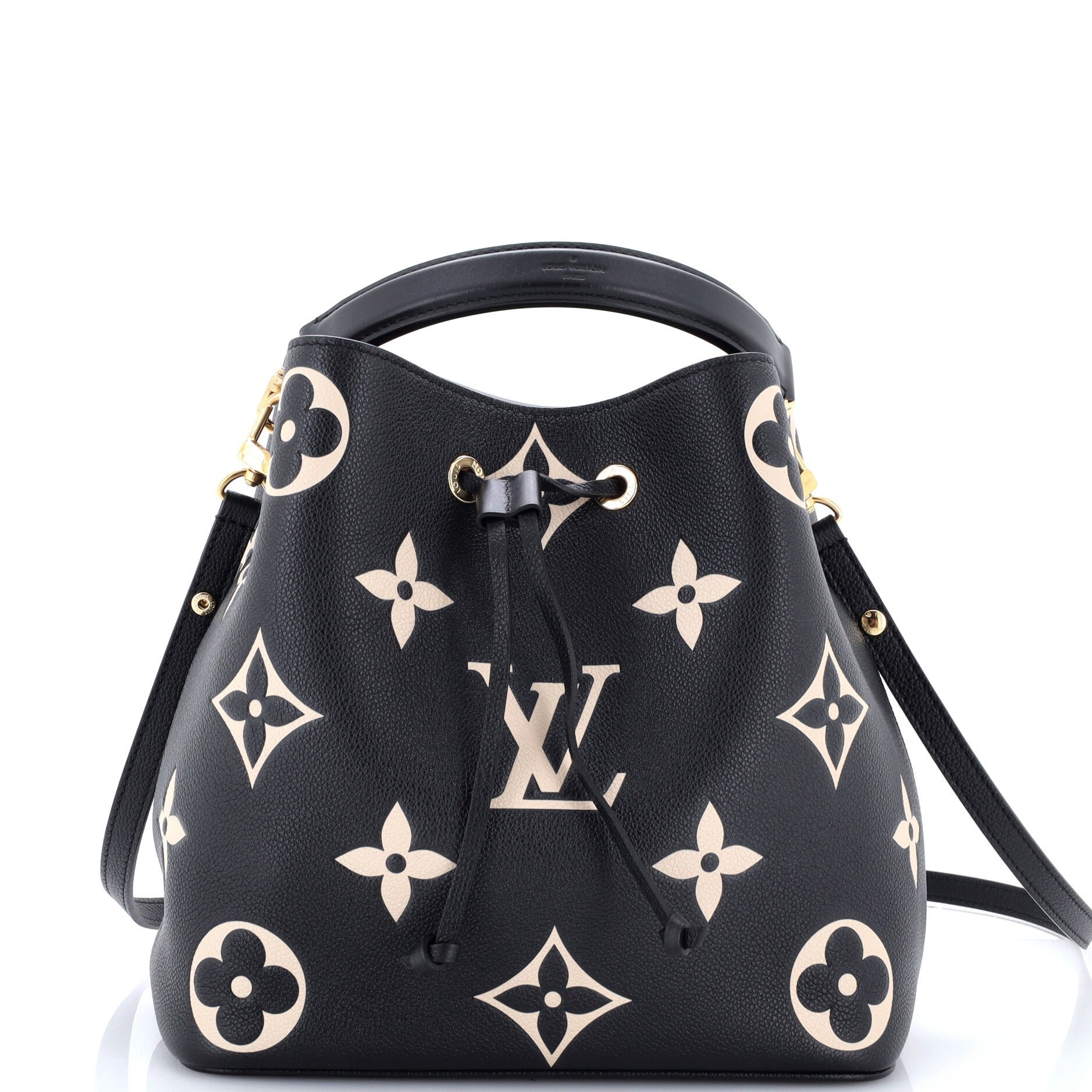 Louis Vuitton NeoNoe Handbag Bicolor Monogram Empreinte Giant MM