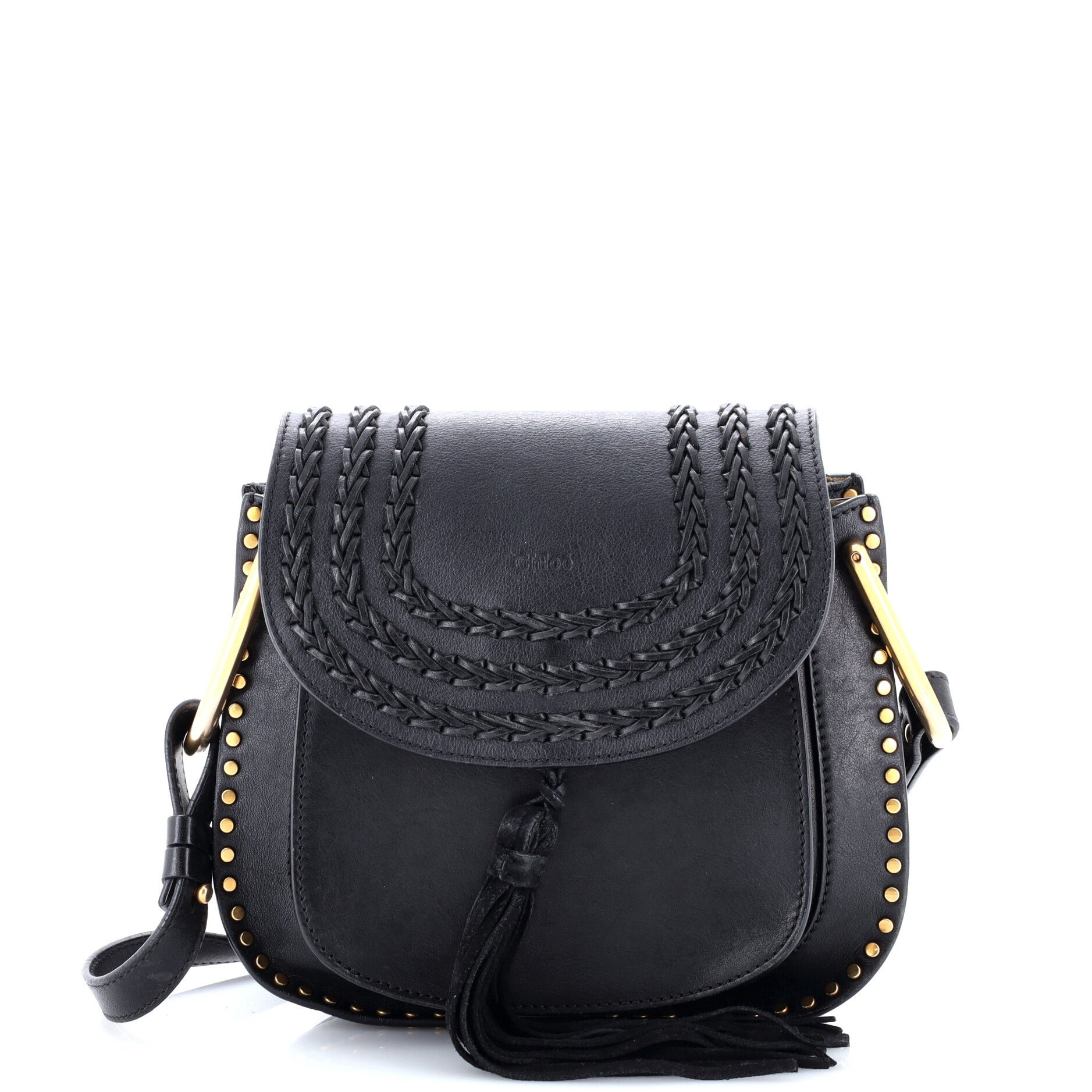 Hudson Handbag Whipstitch Leather Small