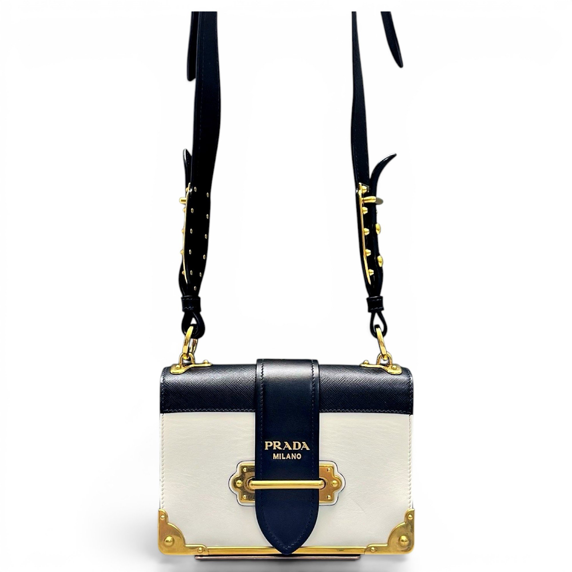 Cahier leather handbag