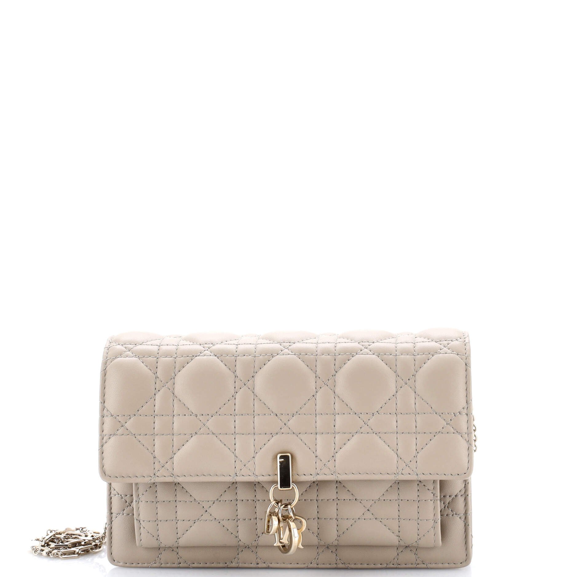 Dior Miss Dior Charms Chain Pouch Cannage Quilt Lambskin