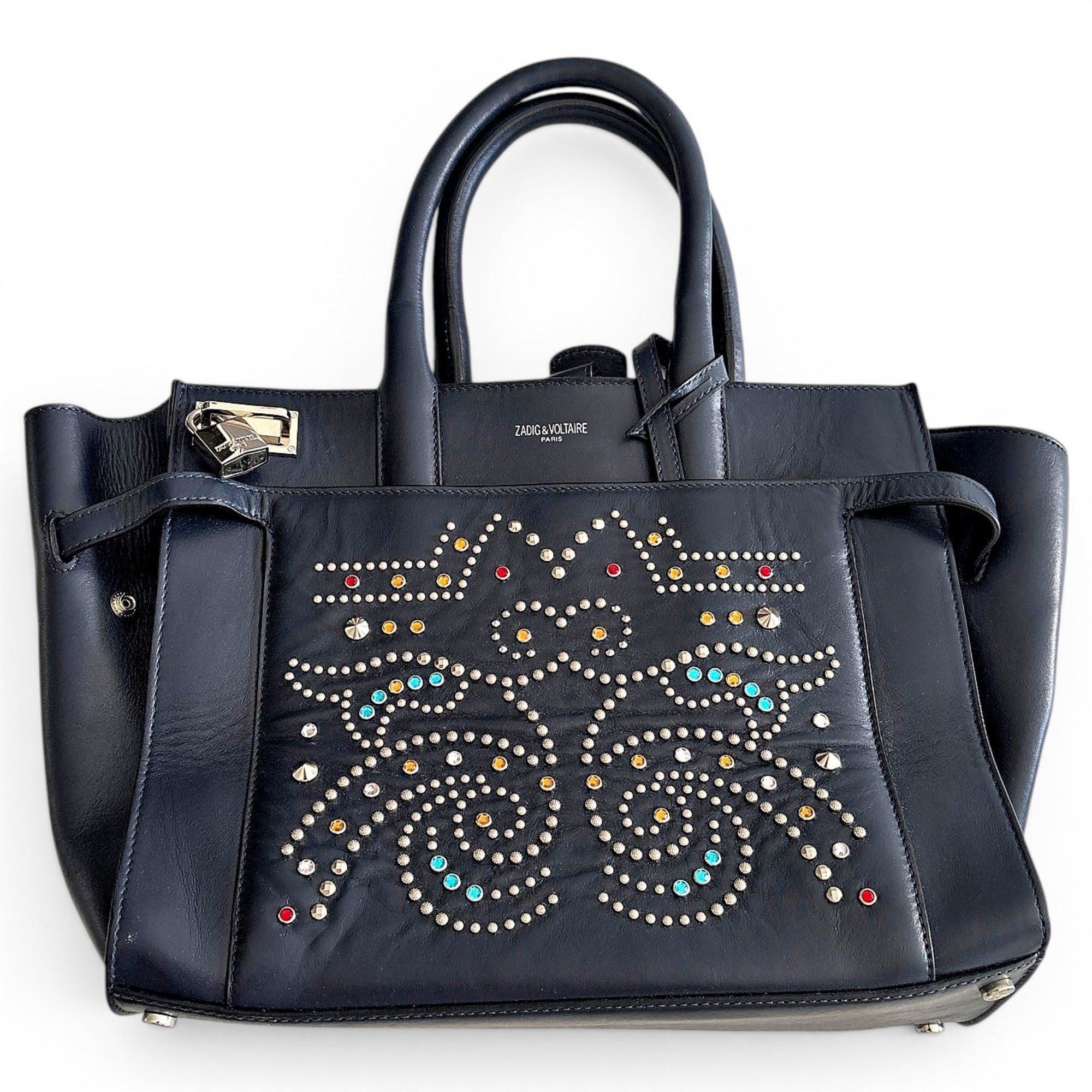 Candide leather handbag