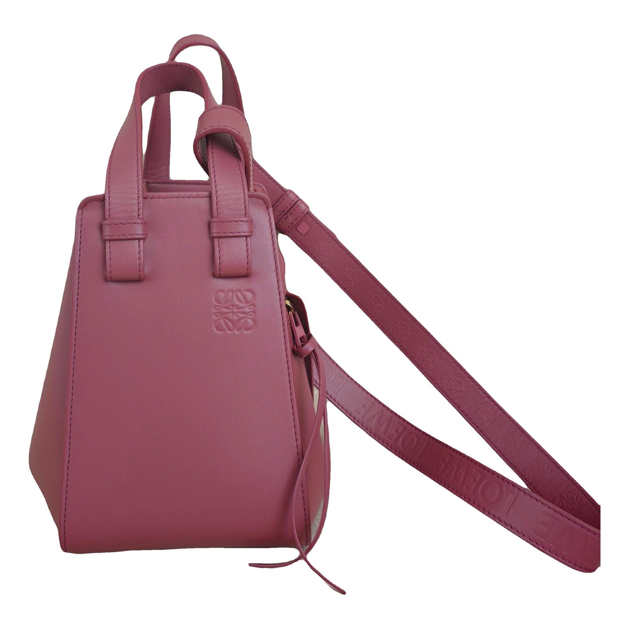 Hammock leather handbag