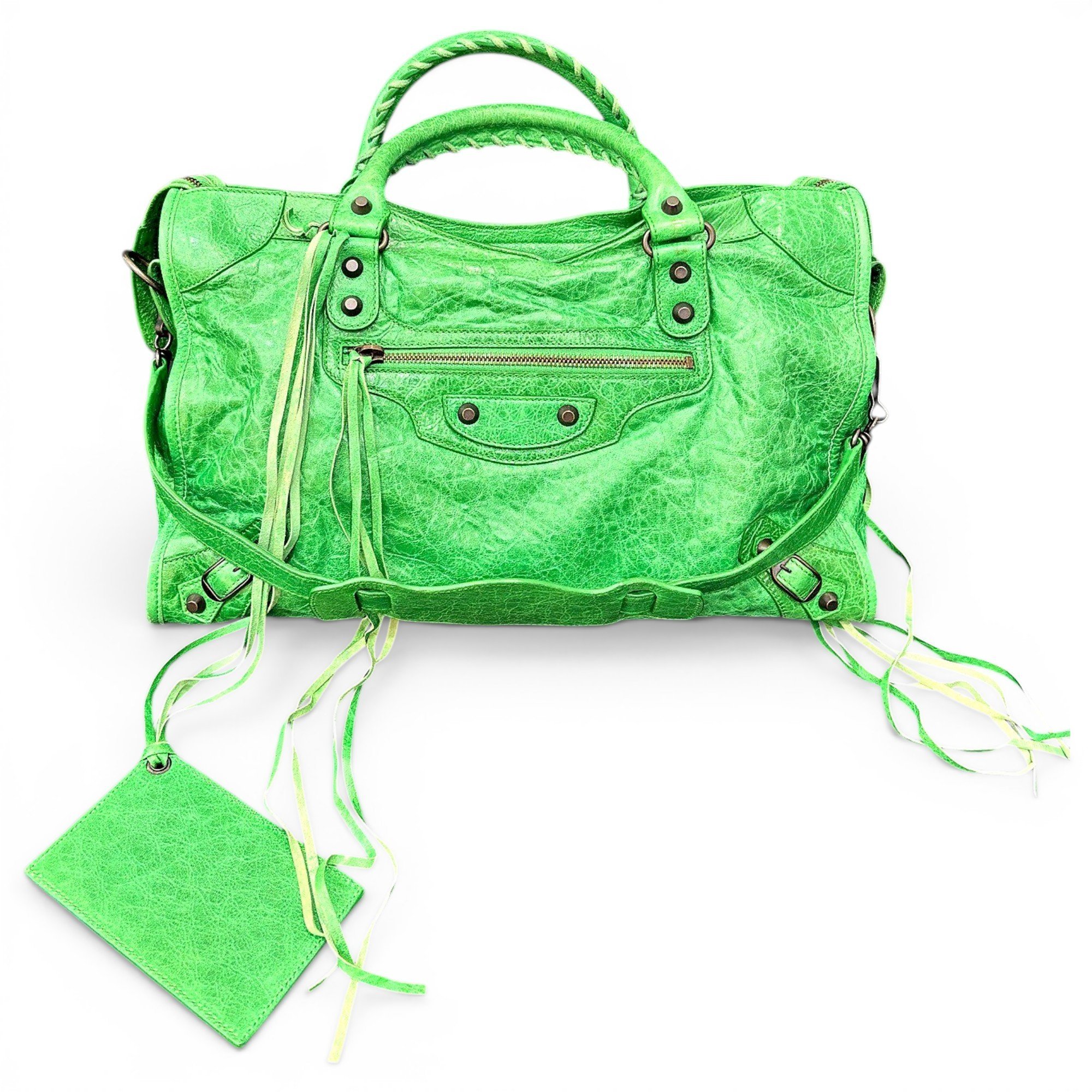 Leather handbag
