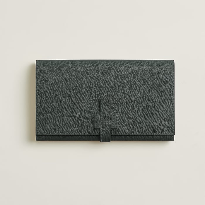 Vert Mangrove New H Passant Toutenmain Wallet