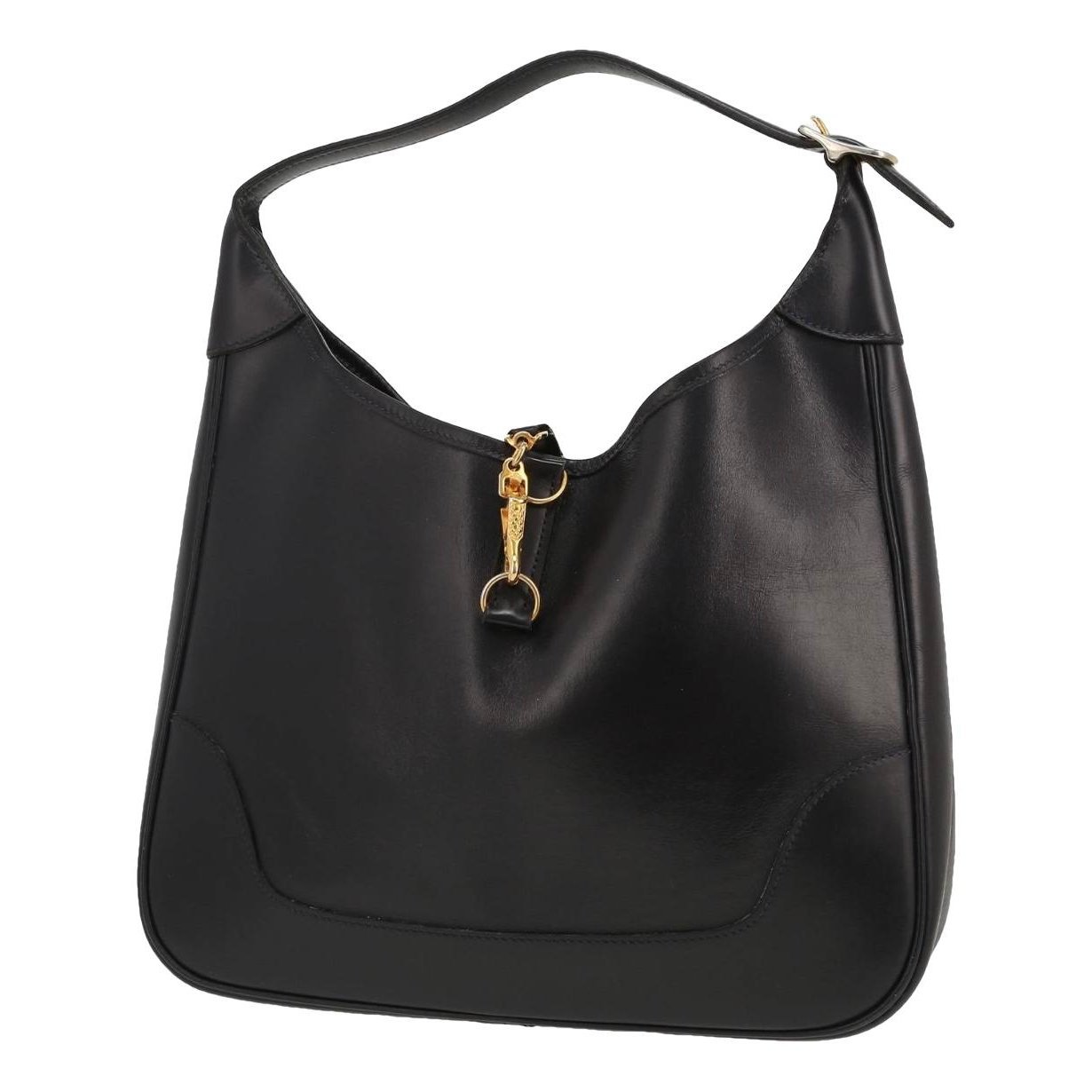 Trim leather handbag