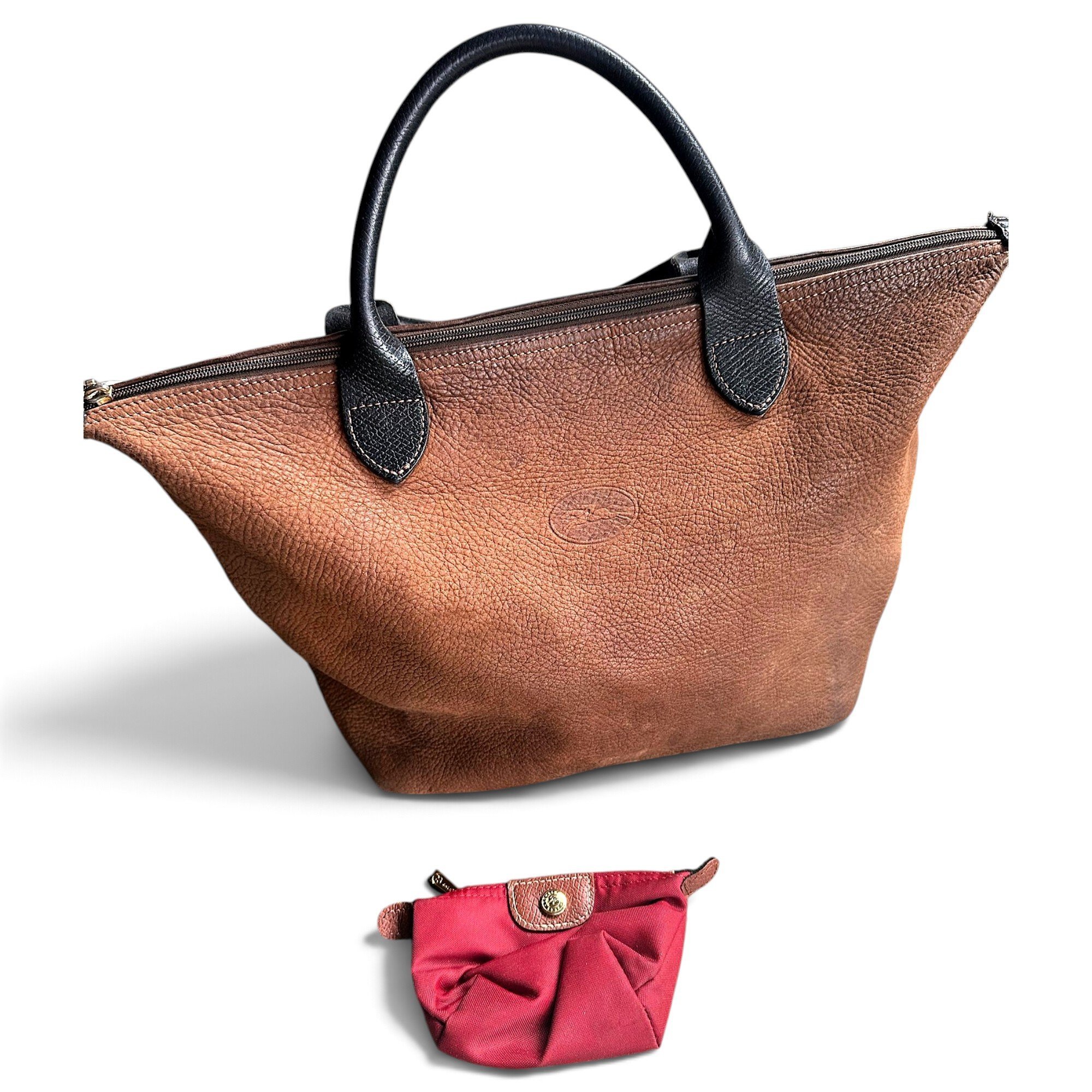 Pliage leather handbag