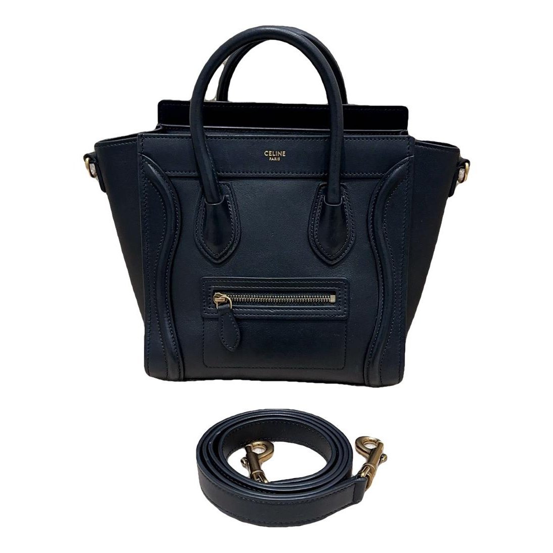Nano Luggage leather handbag