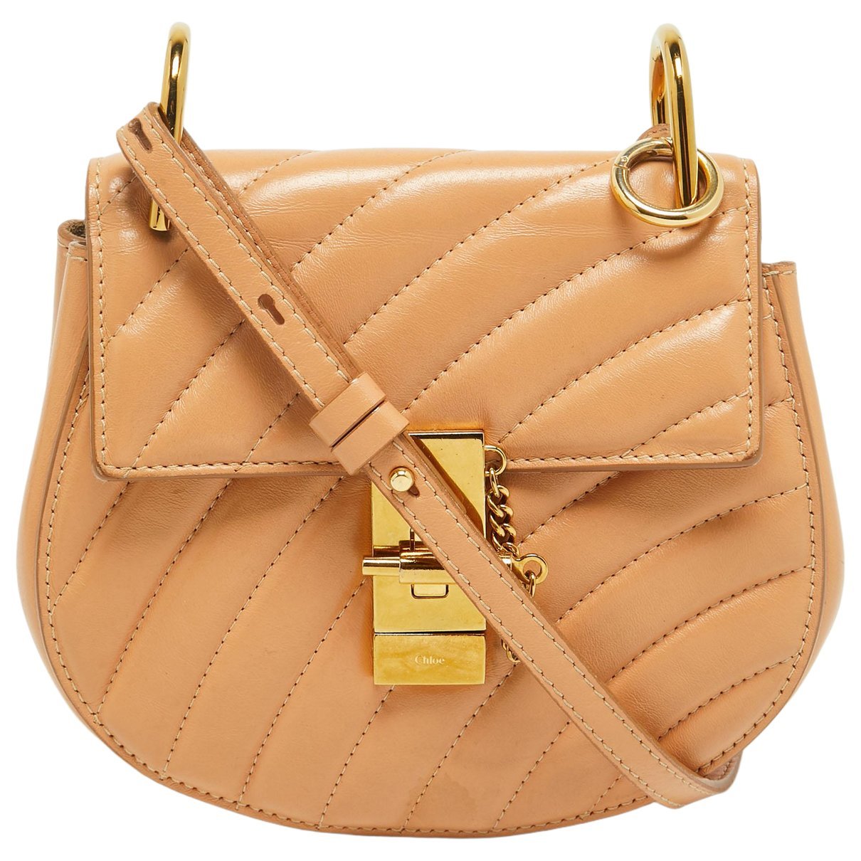 Drew leather handbag