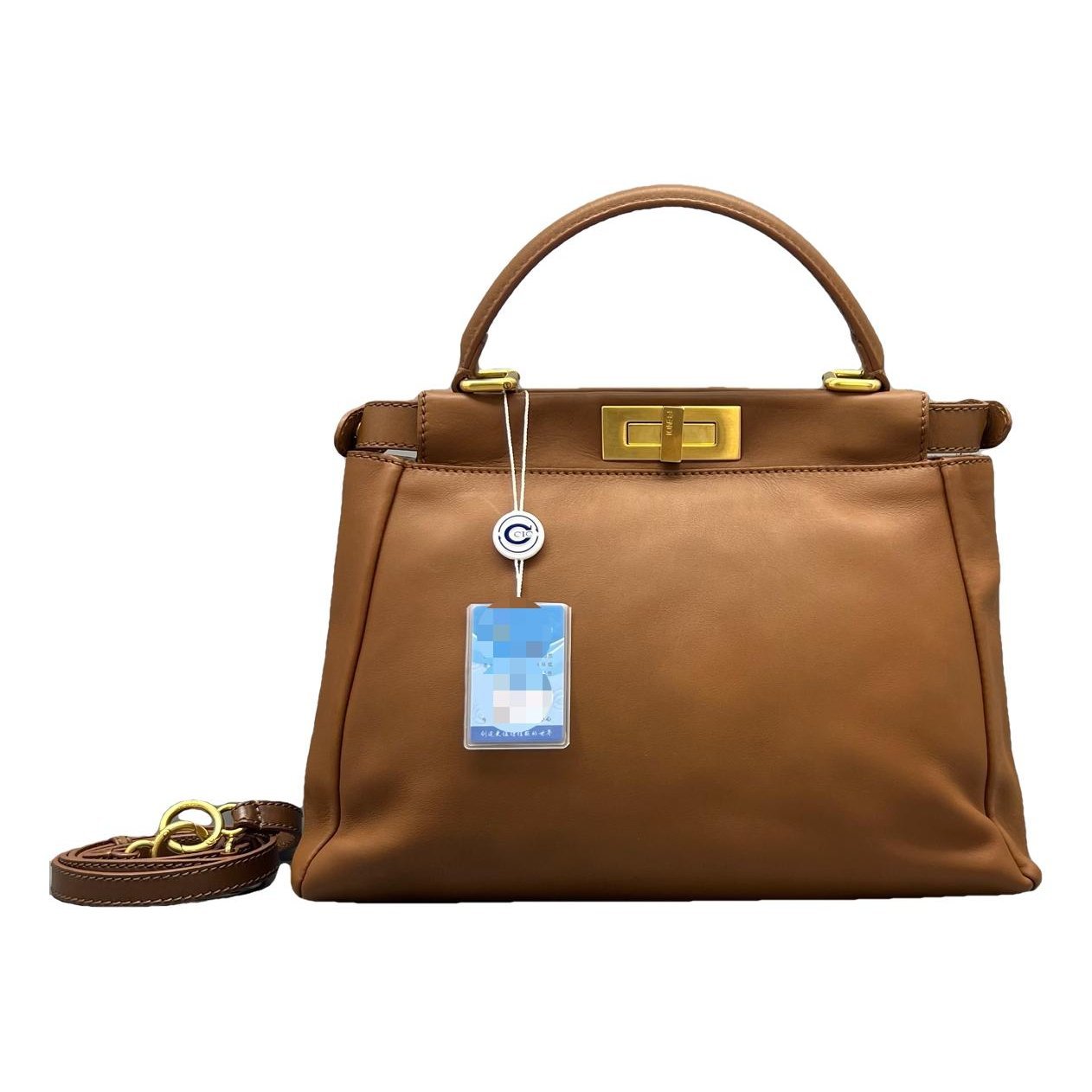 Peekaboo leather handbag