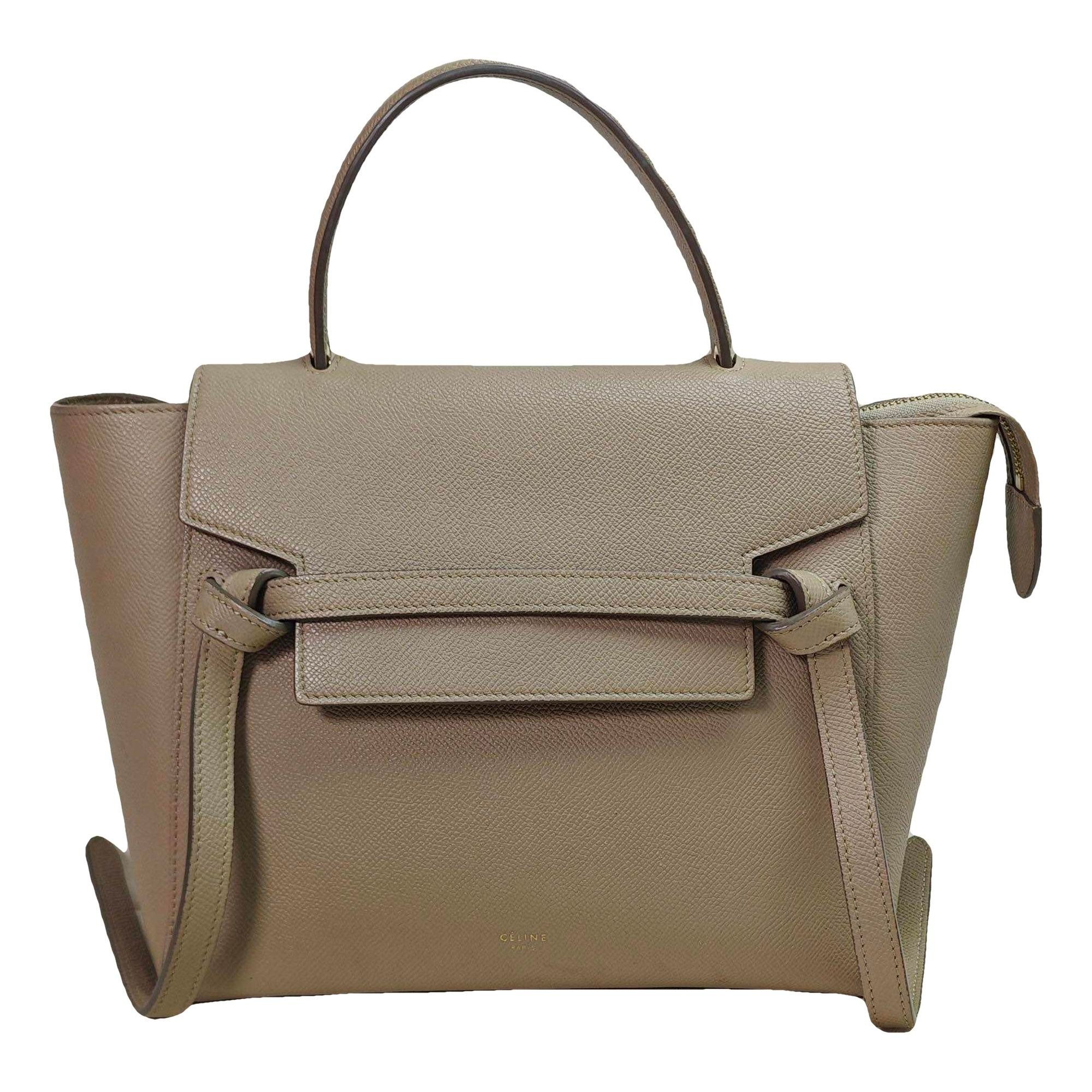Belt leather handbag
