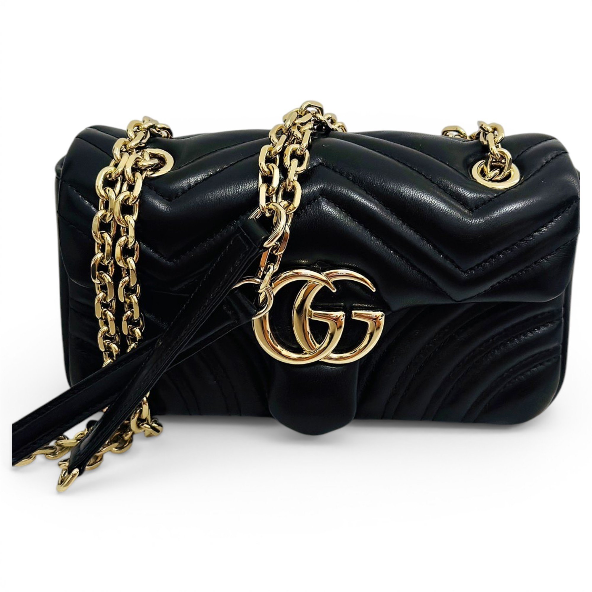 GG Marmont Flap leather crossbody bag
