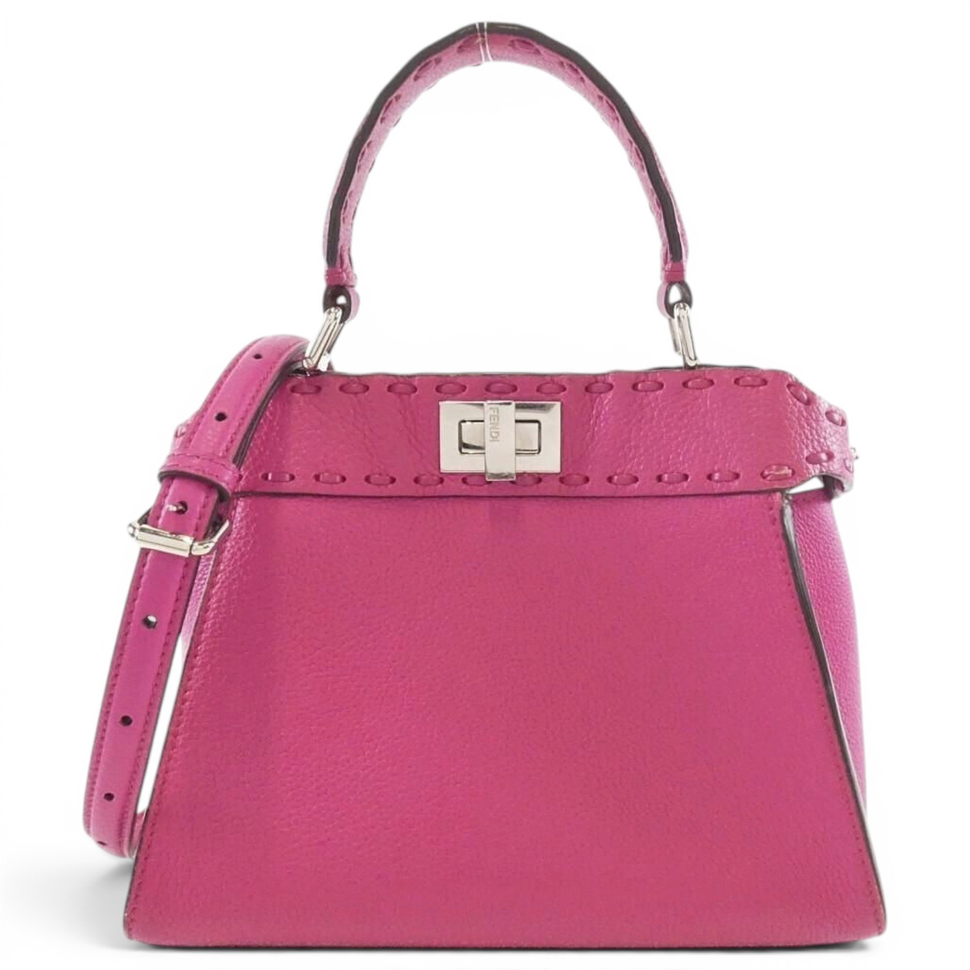 Peekaboo leather handbag