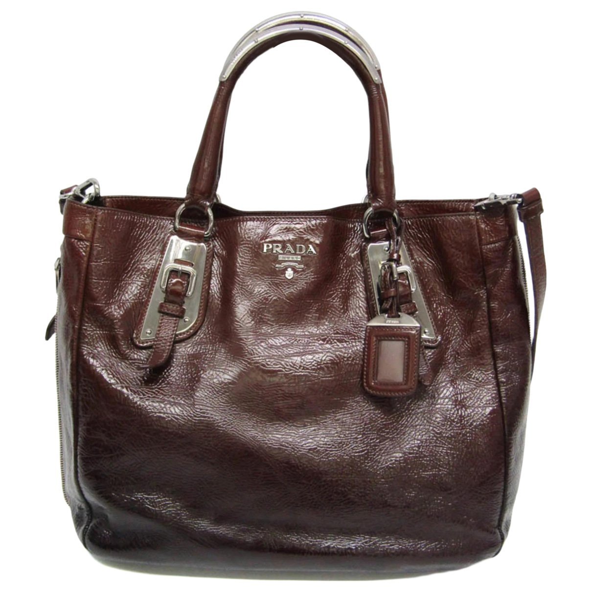 Patent leather tote