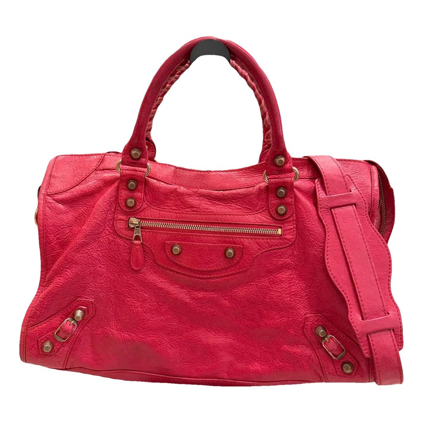 Classic Metalic leather handbag