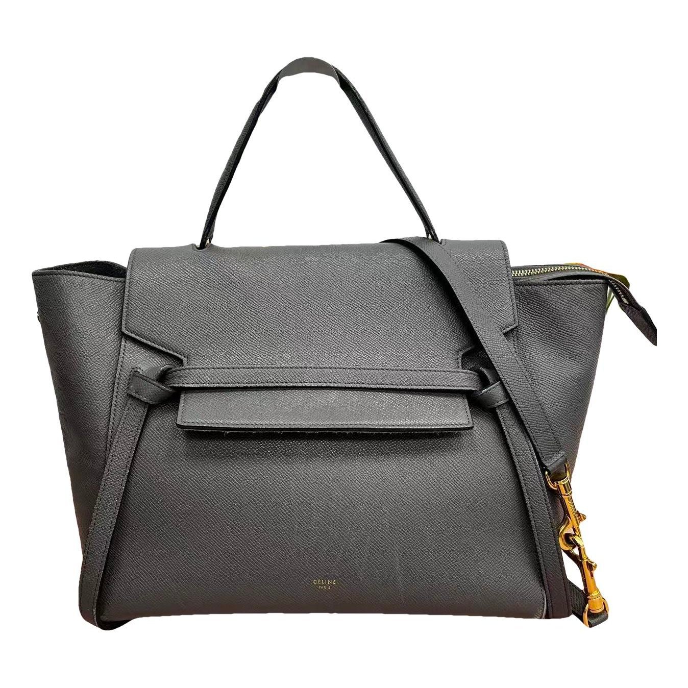 Belt leather handbag