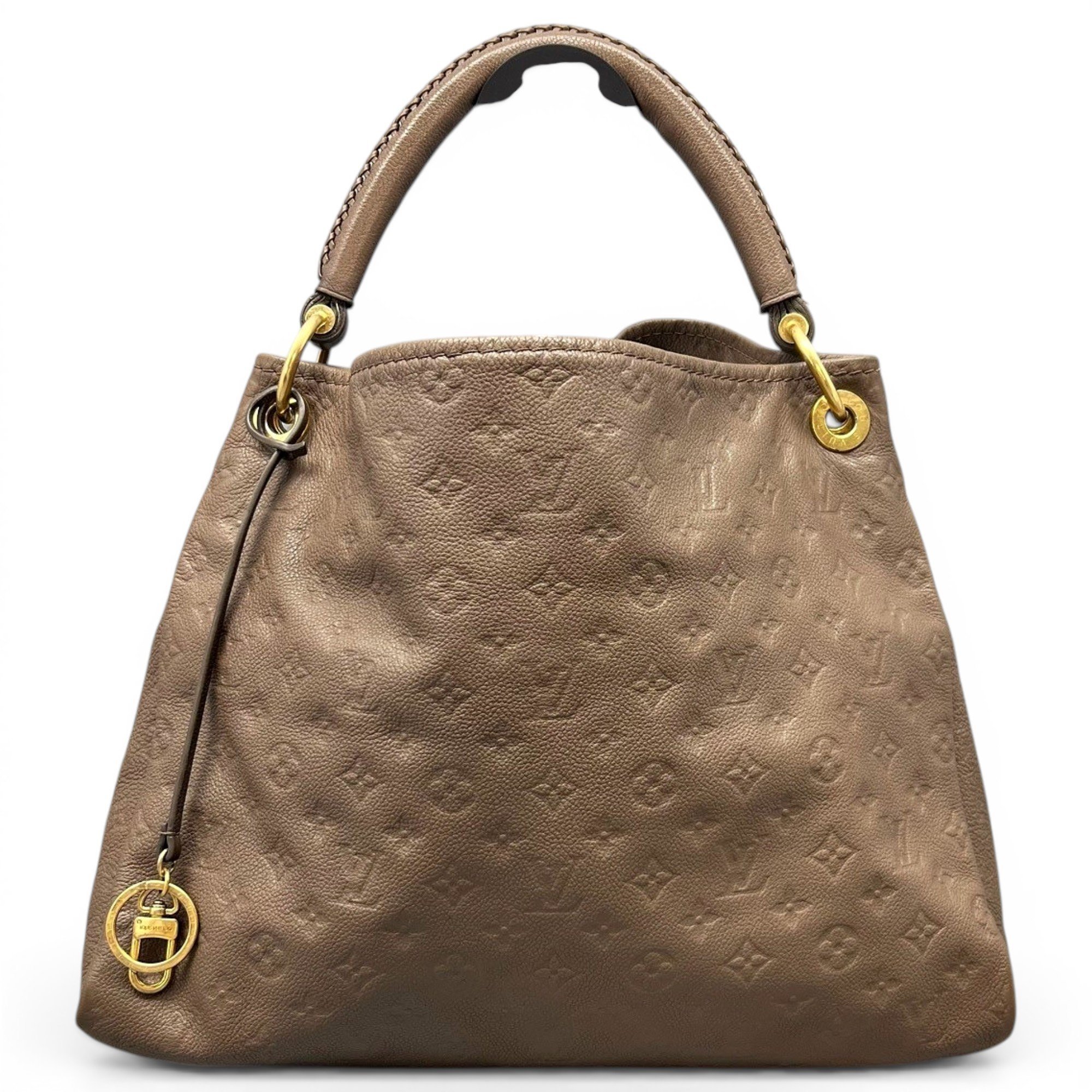 Artsy leather handbag