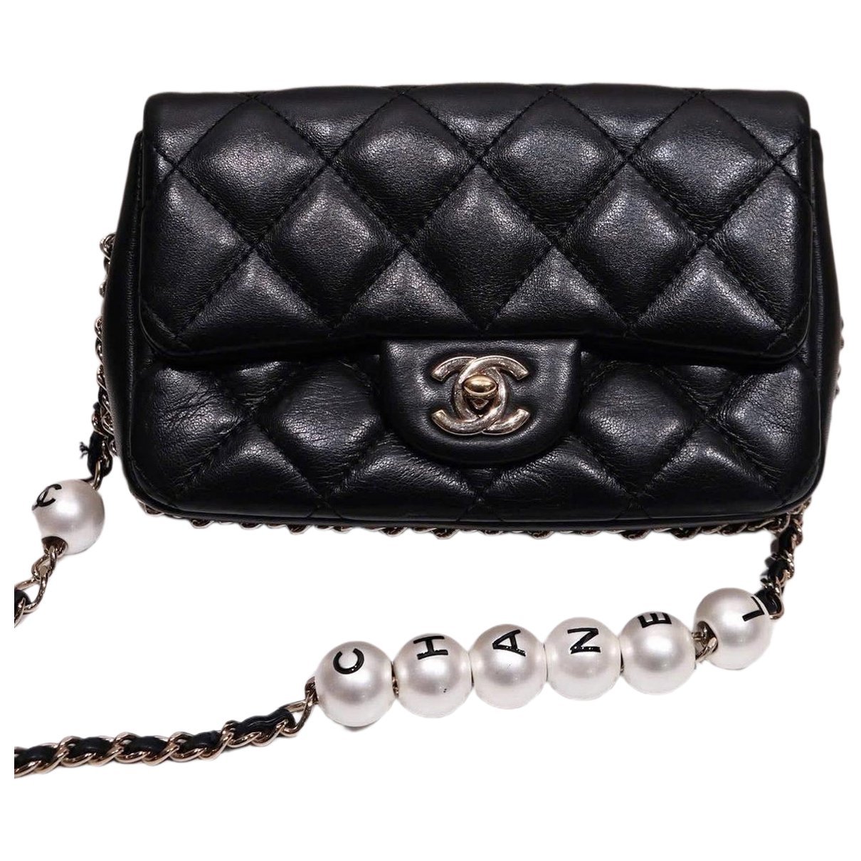 Trendy CC Flap leather crossbody bag