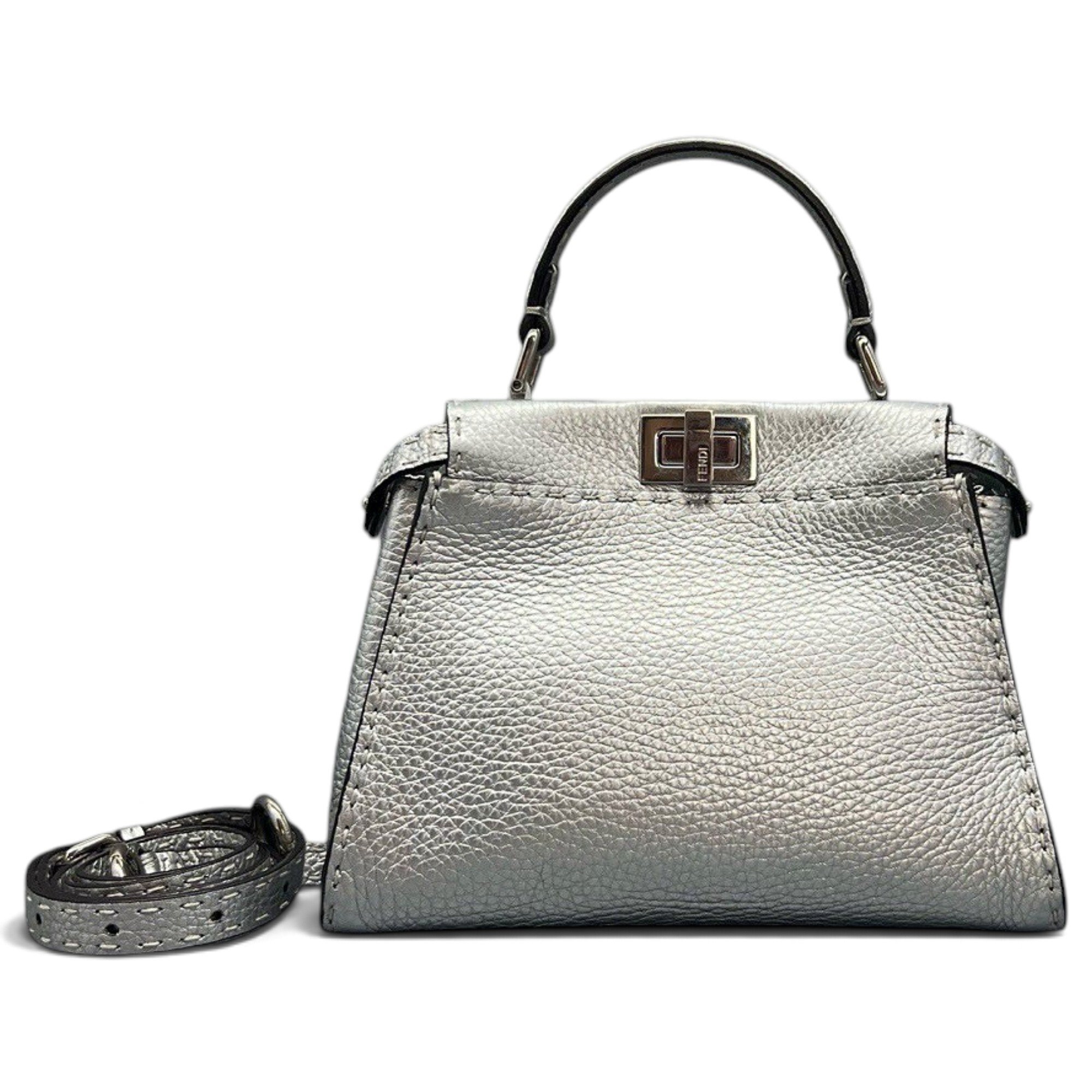 Peekaboo leather handbag
