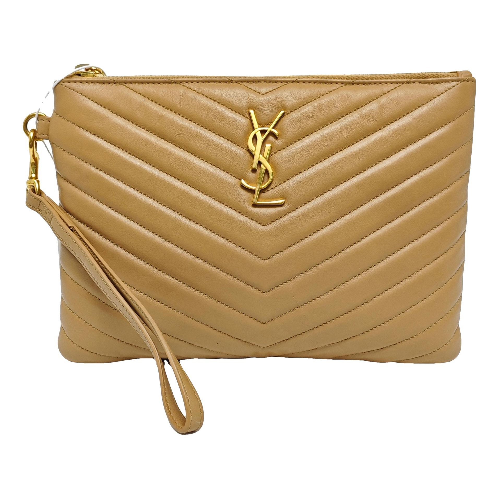 Jamie leather clutch bag