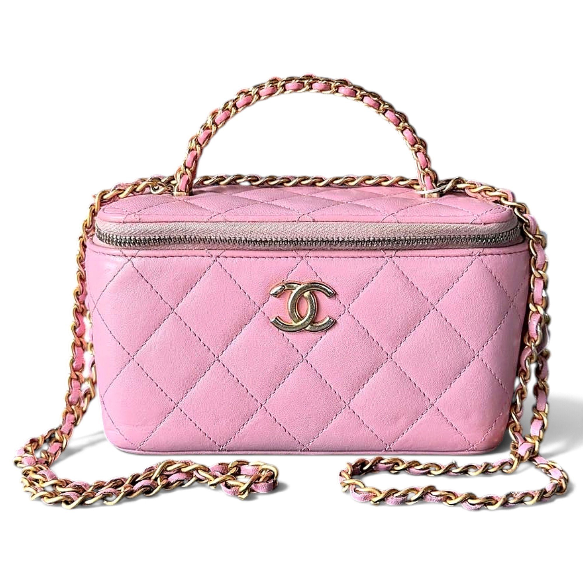 Trendy CC Vanity leather handbag