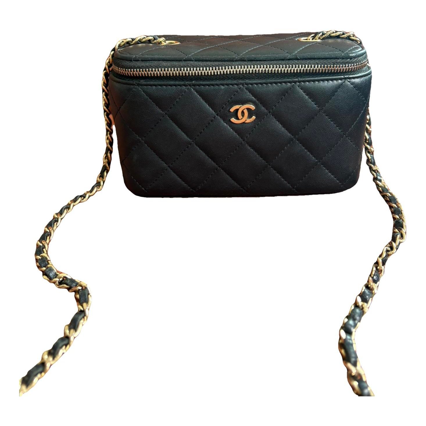 Trendy CC Vanity leather crossbody bag