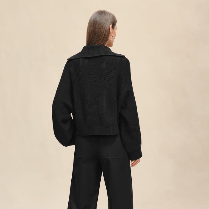 Noir "H" Long-sleeve Sweater