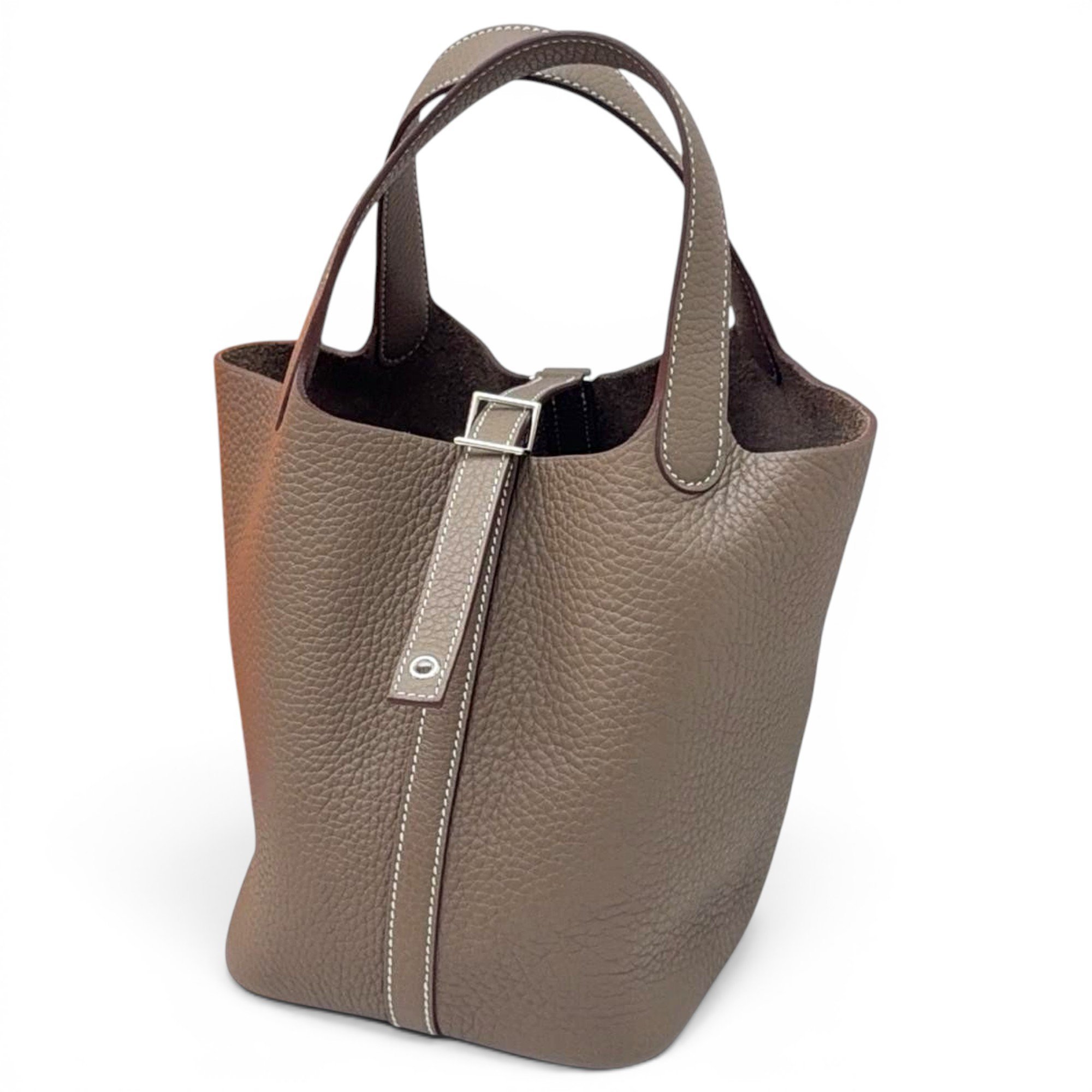 Picotin leather handbag