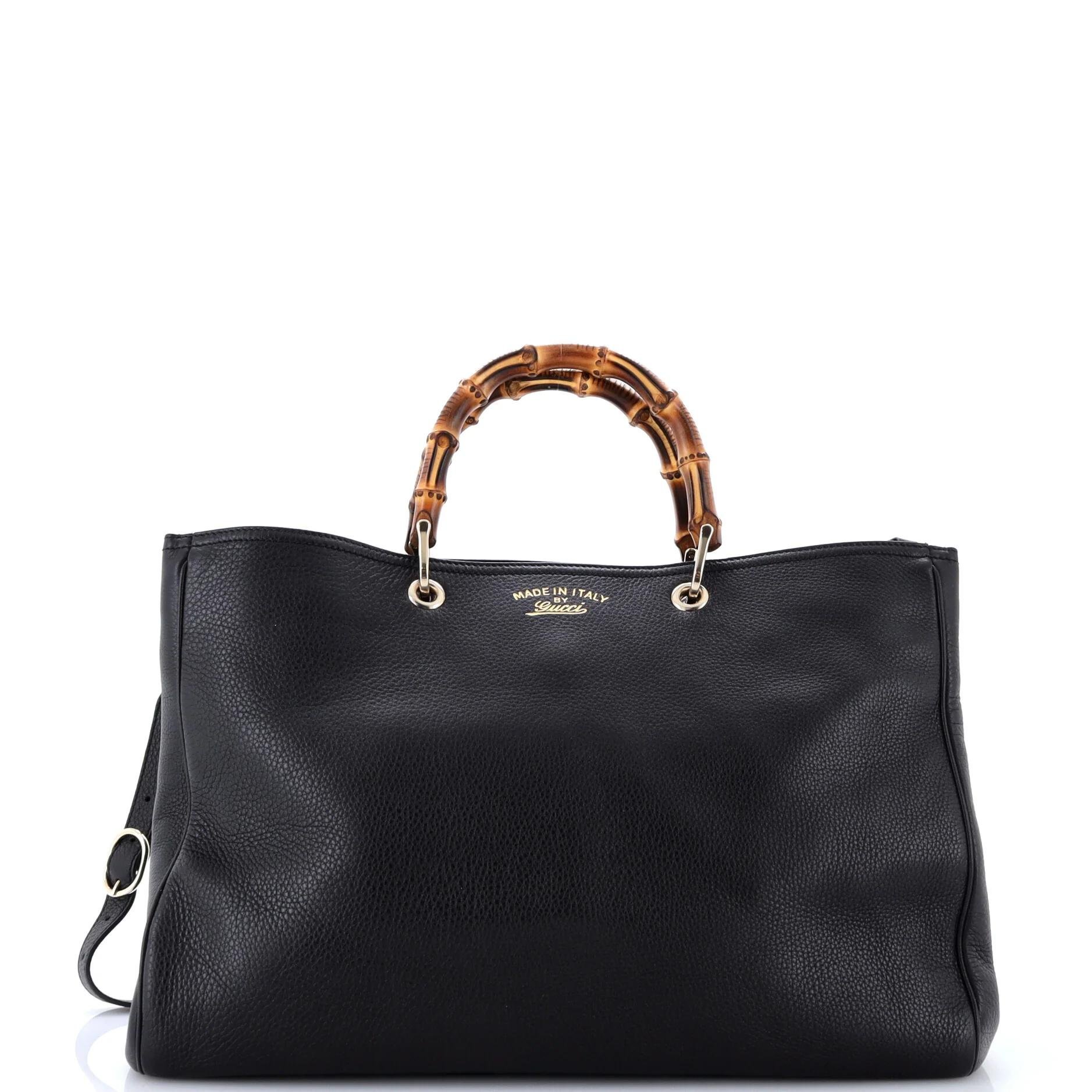Leather tote