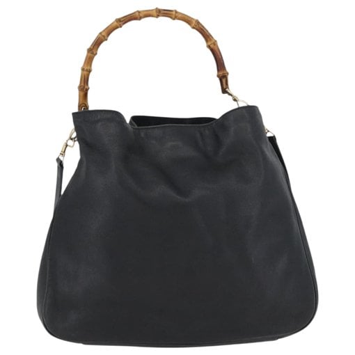 Bamboo leather handbag