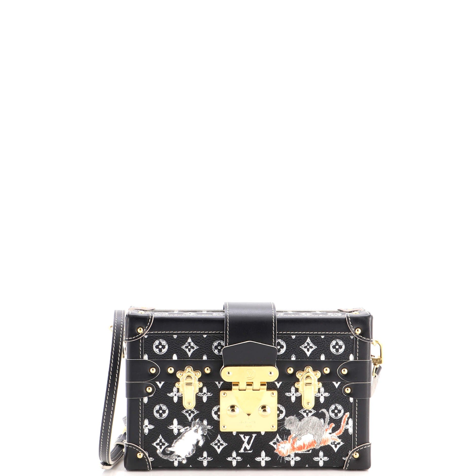 Petite Malle Handbag Limited Edition Grace Coddington Catogram Canvas