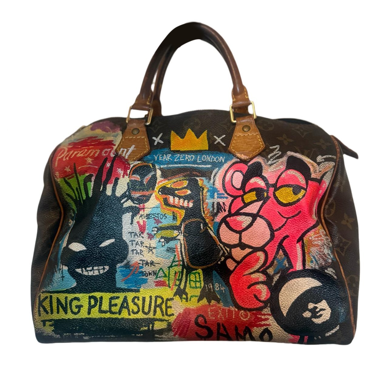 Speedy leather handbag