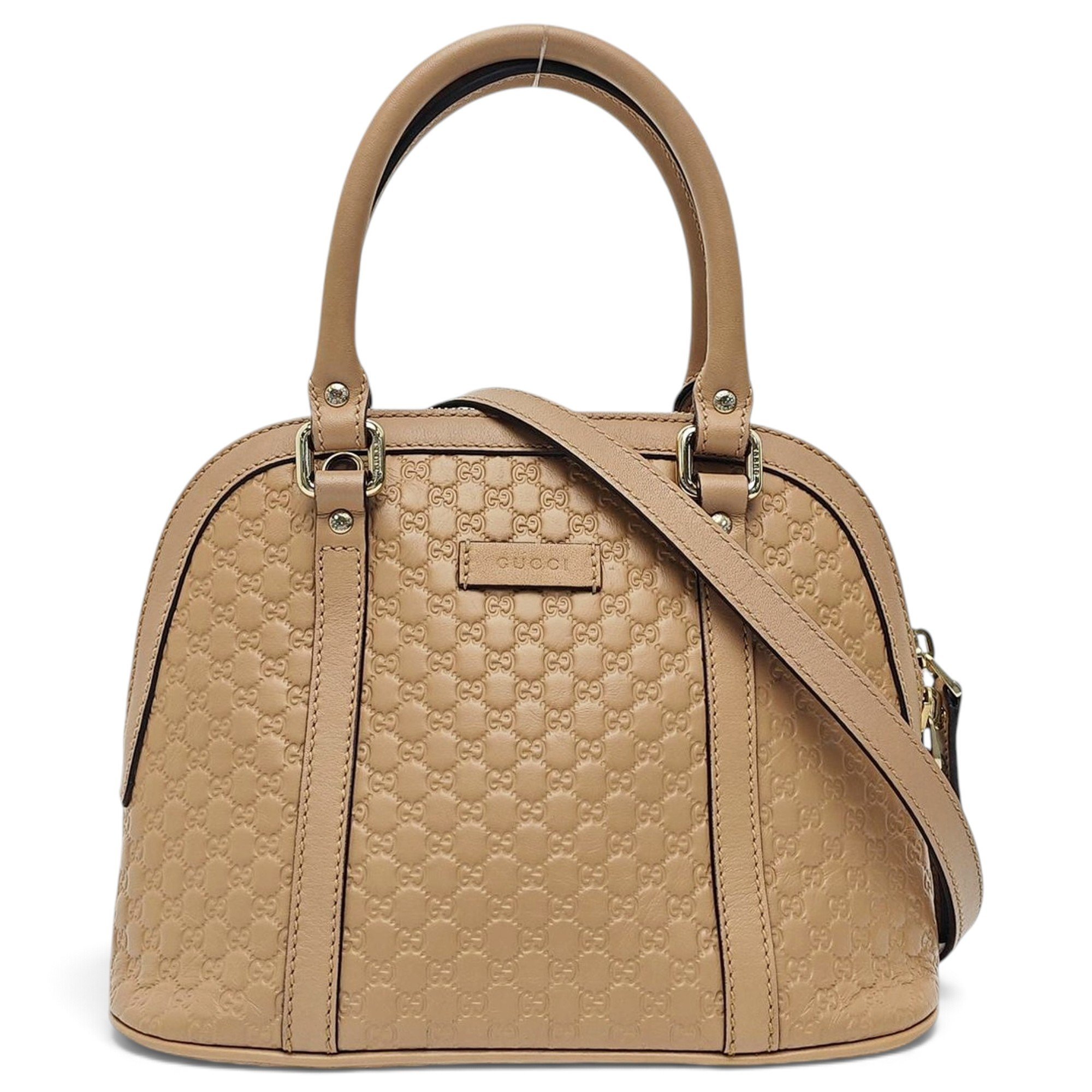 Dôme leather handbag