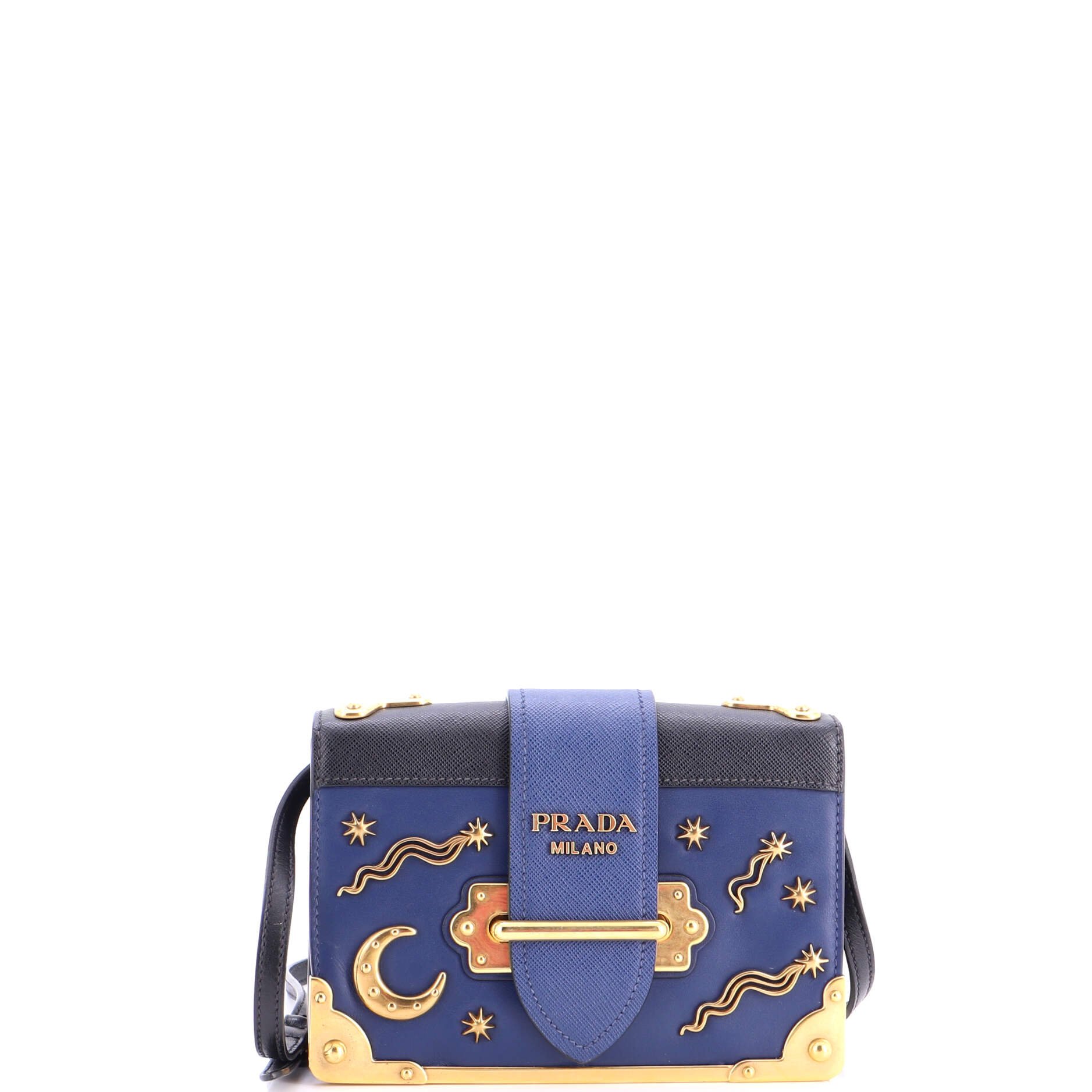 Cahier Crossbody Bag Embellished Leather Small